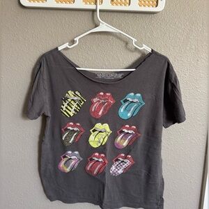 Rolling Stones Off The Shoulder Tee